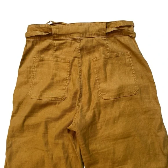 HUDSON (Anthropologie) Tie Waist Wide Leg Trouser in Desert Sand, Sz 32 - Picture 12 of 14